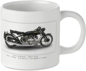 Vincent Rapide Motorbike Motorcycle Tea Coffee Mug Ideal Biker Gift Printed UK