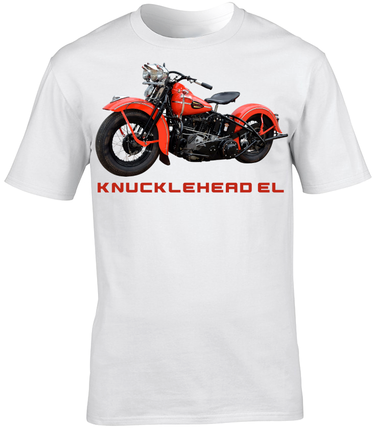 Harley Davidson Knucklehead EL Motorbike Motorcycle - T-Shirt