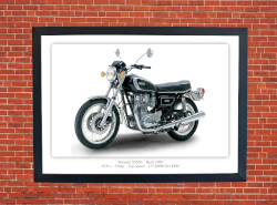Yamaha XS650 Motorbike Motorcycle - A3/A4 Size Print Poster