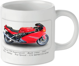 Ducati 750ss Supersport Motorbike Tea Coffee Mug Ideal Biker Gift Printed UK