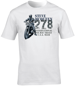 Steve McQueen Motorbike Motorcycle - T-Shirt