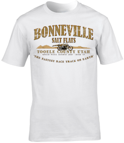Bonneville Salt Flats Motorbike Motorcycle - T-Shirt
