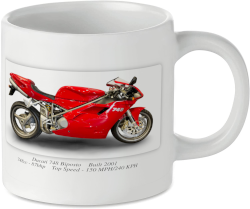 Ducati 748 Biposto Motorbike Tea Coffee Mug Ideal Biker Gift Printed UK