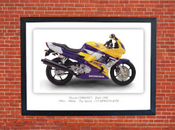 Honda CBR600F3 Motorbike Motorcycle - A3/A4 Size Print Poster