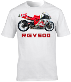 Kevin Schwantz Suzuki Lucky Strike RGV500 Motorbike Motorcycle - T-Shirt