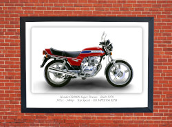 Honda CB400N Super Dream Motorbike Motorcycle - A3/A4 Size Print Poster