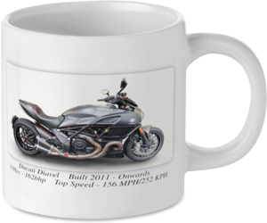 Ducati Diavel Motorbike Tea Coffee Mug Ideal Biker Gift Printed UK