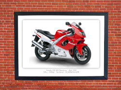Yamaha YZF 600 Thundercat Motorbike Motorcycle - A3/A4 Size Print Poster