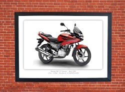 Honda CBF 125 Stunner Motorbike Motorcycle - A3/A4 Size Print Poster