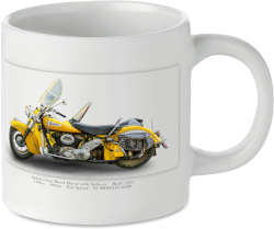 Indian Chief Black Hawk with Sidecar Motorcycle Motorbike Tea Coffee Mug Ideal Biker Gift Printed UK