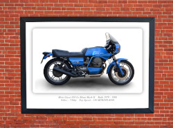 Moto Guzzi 850 Le Mans Mark II Motorbike Motorcycle - A3/A4 Size Print Poster