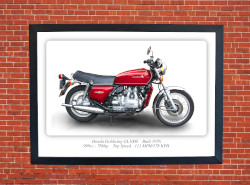 Honda Goldwing GL1000 Motorbike Motorcycle - A3/A4 Size Print Poster