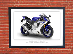 Yamaha YZF 1000 R1 Motorbike Motorcycle - A3/A4 Size Print Poster