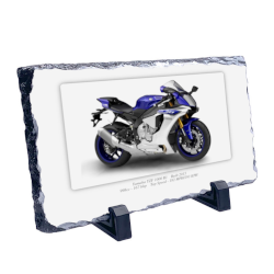 Yamaha YZF 1000 R1 Motorbike Coaster natural slate rock with stand 10x15cm