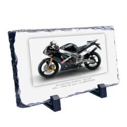 Kawasaki Ninja ZX-6R 636 Motorbike Coaster natural slate rock with stand 10x15cm