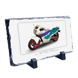 Honda CBR600 F Motorbike Coaster natural slate rock with stand 10x15cm