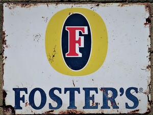 Fosters Pub Bar Metal Garage Sign Wall Plaque Vintage mancave A4 12x8 Inches