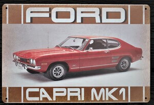 Ford Capri Car Metal Garage Sign Wall Plaque Vintage mancave A4
