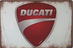 Ducati Motorbikes Aluminum Motorcycle Garage Art Metal Sign 30cm x 20cm - 12 Inches x 8 Inches