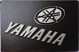 Yamaha Aluminium Motorcycle Garage Art Metal Biker Sign 30cm x 20cm - 12 Inches x 8 Inches