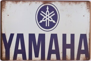 Yamaha Aluminium Motorcycle Garage Art Metal Sign 30cm x 20cm - 12 Inches x 8 Inches