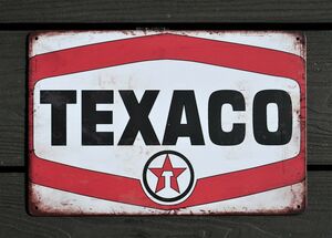 Texaco Motorcycle Sign Garage Art Metal Sign