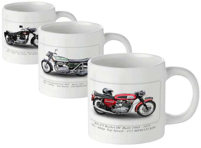 BSA Motorcycle Mugs