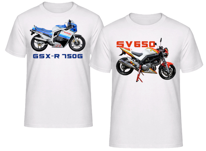 T-shirt imprimé moto racer roadster ducati honda kawasaki susuki biker